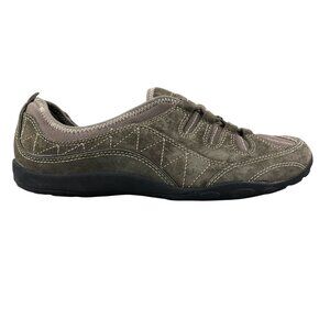 Privo by Clarks Women's Size 8M Brown Suede Low Top Lace Up Sneakers Shoes